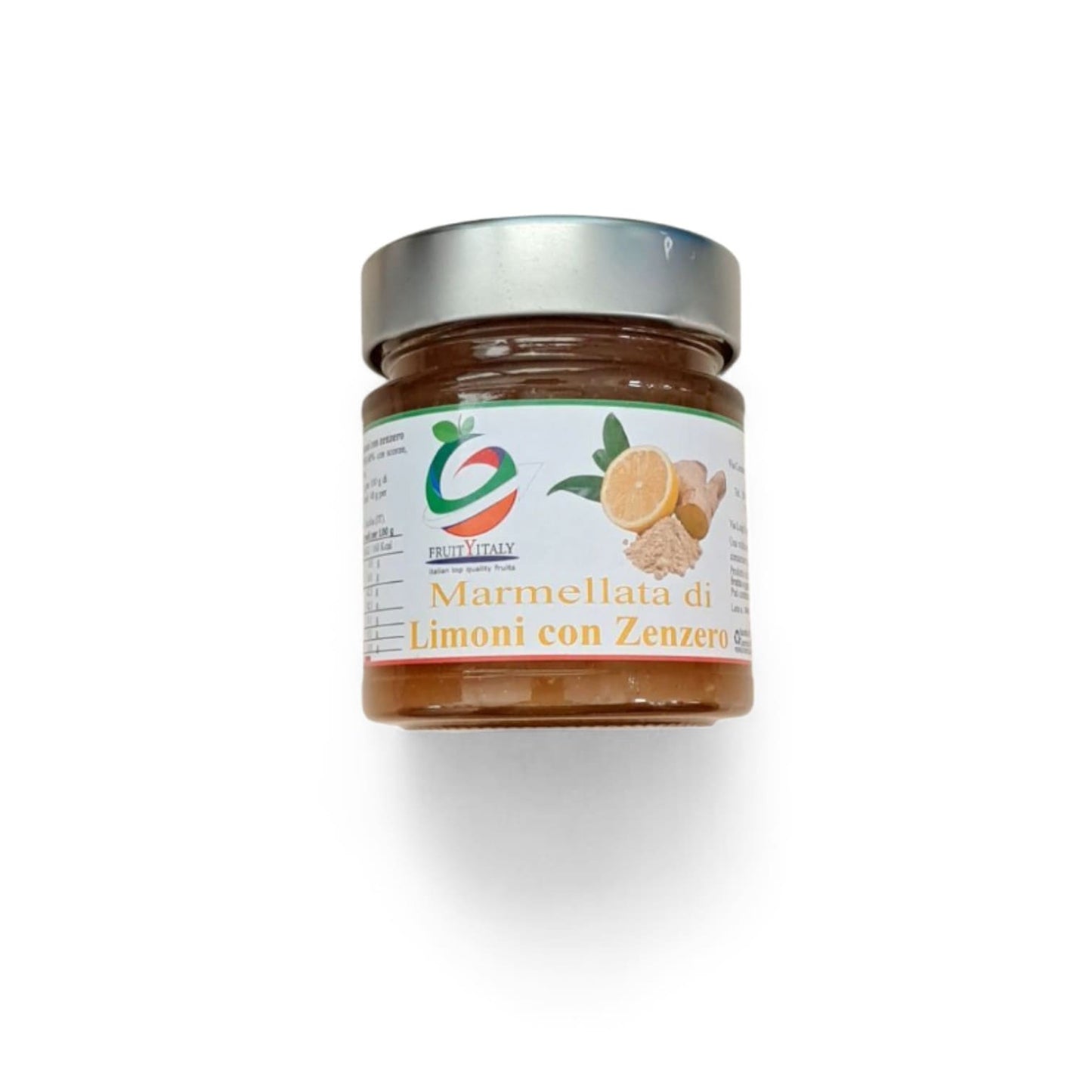 Marmellata artigianale limoni e zenzero FruityItaly vasetto 250g