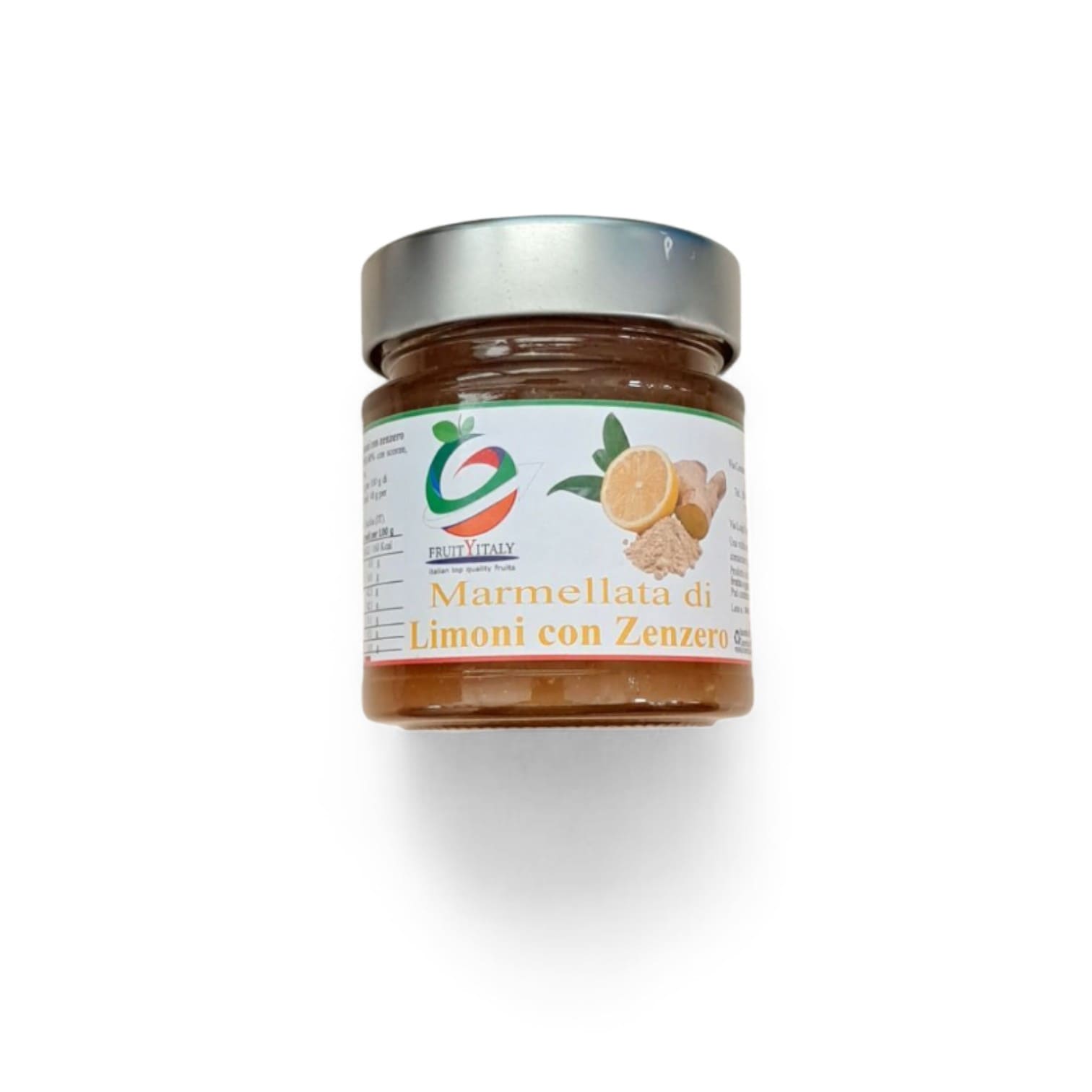 Marmellata artigianale limoni e zenzero FruityItaly vasetto 250g